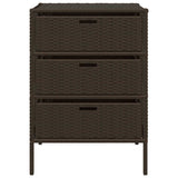 vidaXL Tuinkast 55x59x80 cm poly rattan zwart