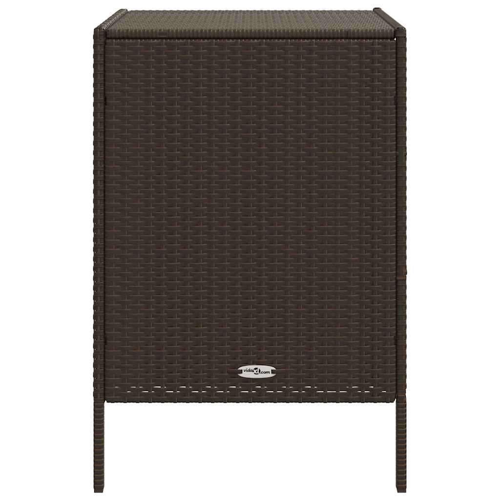 vidaXL Tuinkast 55x59x80 cm poly rattan zwart