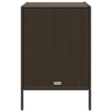 vidaXL Tuinkast 55x59x80 cm poly rattan zwart