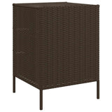 vidaXL Tuinkast 55x59x80 cm poly rattan zwart