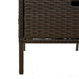 vidaXL Tuinkast 55x59x80 cm poly rattan zwart