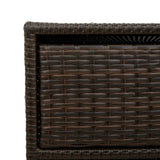 vidaXL Tuinkast 55x59x80 cm poly rattan zwart