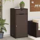 vidaXL Tuinkast 55x55x111 cm poly rattan zwart