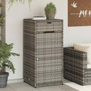 vidaXL Tuinkast 55x55x111 cm poly rattan zwart