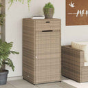 vidaXL Tuinkast 55x55x111 cm poly rattan zwart