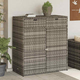 vidaXL Tuinkast 55x55x111 cm poly rattan zwart