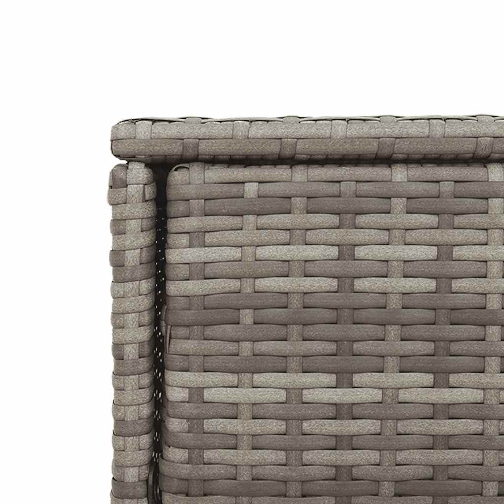 vidaXL Tuinkast 55x55x111 cm poly rattan zwart