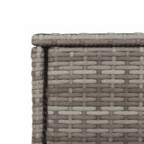 vidaXL Tuinkast 55x55x111 cm poly rattan zwart