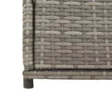 vidaXL Tuinkast 55x55x111 cm poly rattan zwart