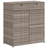 vidaXL Tuinkast 55x55x111 cm poly rattan zwart