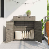 vidaXL Tuinkast 55x55x111 cm poly rattan zwart