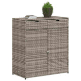 vidaXL Tuinkast 55x55x111 cm poly rattan zwart