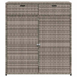 vidaXL Tuinkast 55x55x111 cm poly rattan zwart