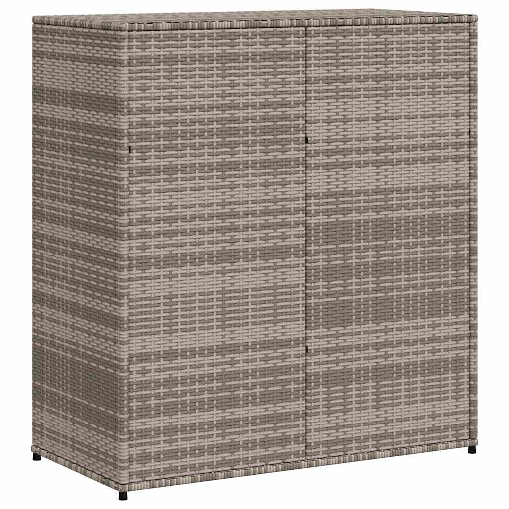 vidaXL Tuinkast 55x55x111 cm poly rattan zwart