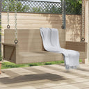 vidaXL Schommelbank 119x56x48 cm poly rattan zwart