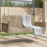 vidaXL Schommelbank 119x56x48 cm poly rattan zwart