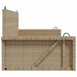 vidaXL Schommelbank 119x56x48 cm poly rattan zwart