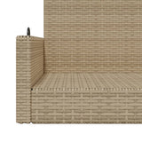 vidaXL Schommelbank 119x56x48 cm poly rattan zwart
