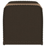 vidaXL Storage Bench with Cushion 115x51x52 cm Poly Rattan Black
