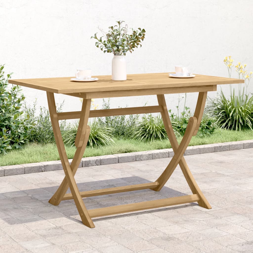 vidaXL Tuintafel inklapbaar 120x70x75 cm massief acaciahout