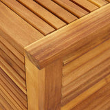 vidaXL Garden Storage Box with Louvered Slats 60x50x56 cm Solid Acacia Wood