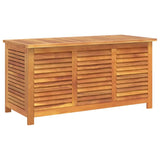 vidaXL Garden Storage Box with Louvered Slats 60x50x56 cm Solid Acacia Wood