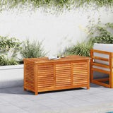 vidaXL Garden Storage Box with Louvered Slats 60x50x56 cm Solid Acacia Wood