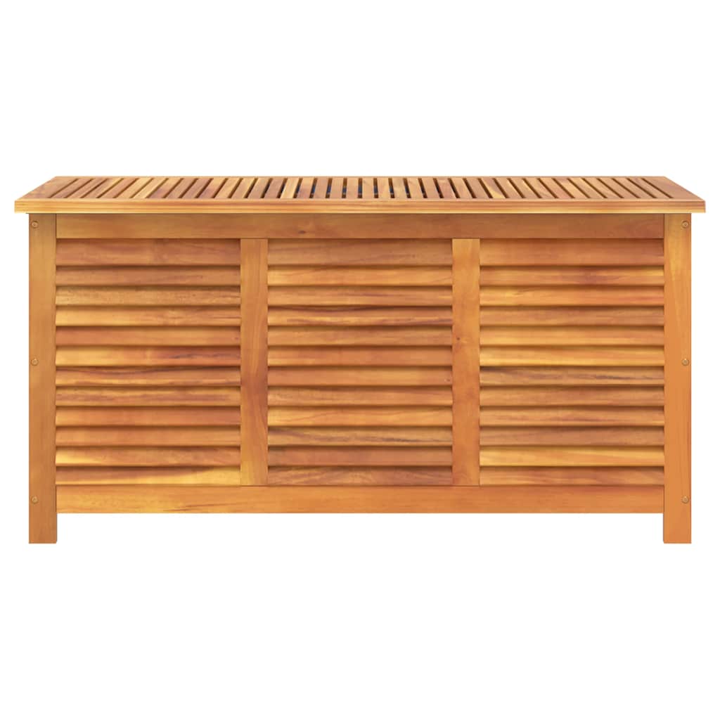 vidaXL Garden Storage Box with Louvered Slats 60x50x56 cm Solid Acacia Wood
