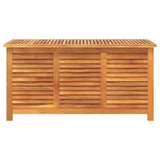 vidaXL Garden Storage Box with Louvered Slats 60x50x56 cm Solid Acacia Wood