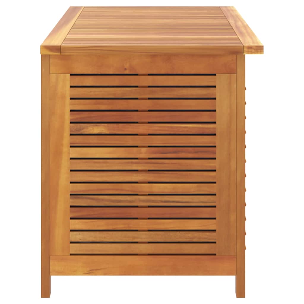 vidaXL Garden Storage Box with Louvered Slats 60x50x56 cm Solid Acacia Wood