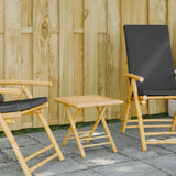 vidaXL Tuintafel inklapbaar 45x45x45 cm bamboe