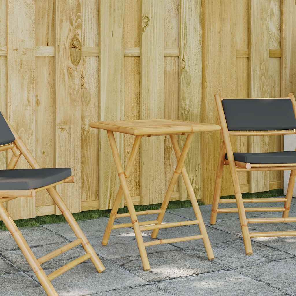 vidaXL Tuintafel inklapbaar 45x45x45 cm bamboe
