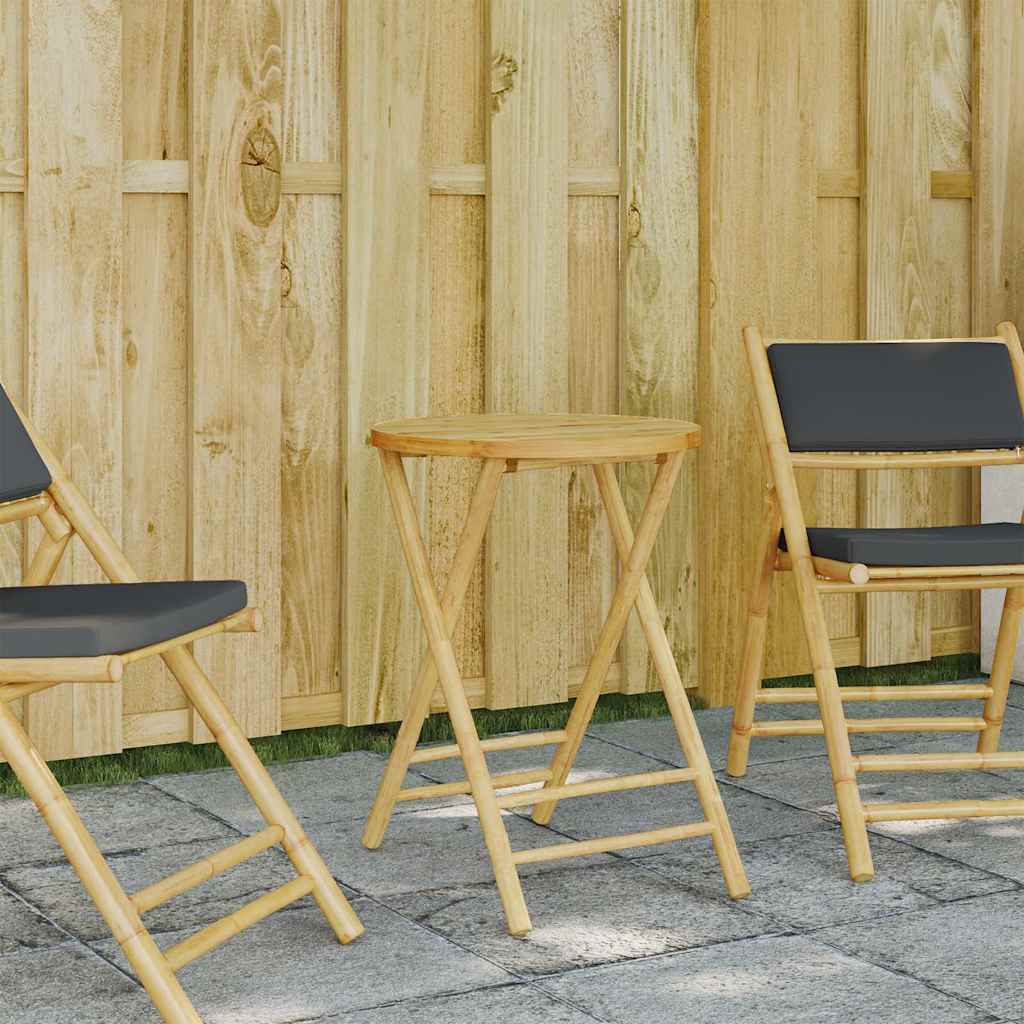vidaXL Tuintafel inklapbaar 45x45x45 cm bamboe