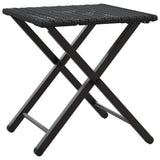 vidaXL 5-piece Garden Dining Set Foldable Poly Rattan Black