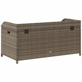 vidaXL Opbergbankje 100x50x52 cm poly rattan en acaciahout zwart