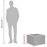 vidaXL Tuintafel met glazen blad zwart 55x55x37 cm poly rattan