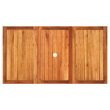 vidaXL Tuintafel 40x40x42 cm poly rattan en acaciahout zwart
