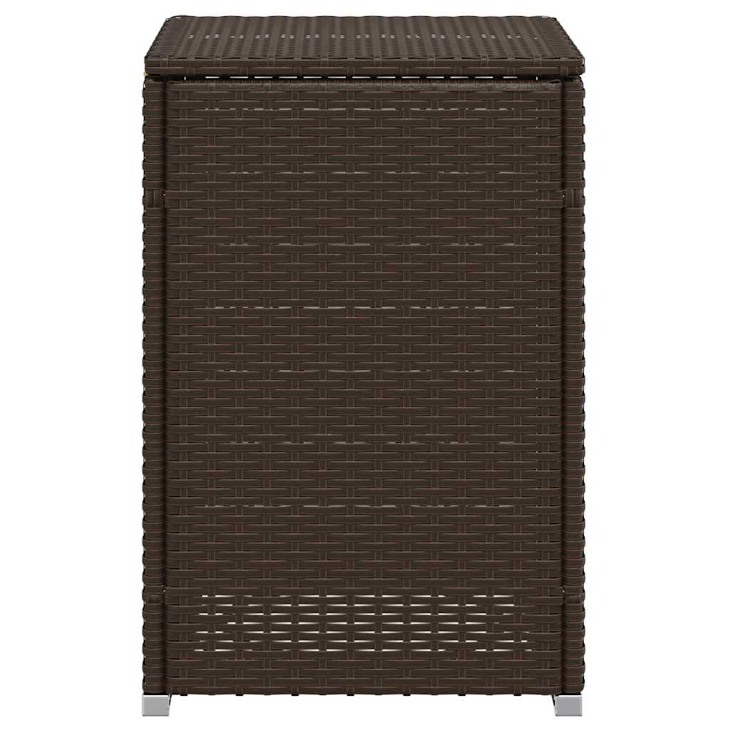vidaXL Afdekkast voor propaangasfles 40x40x60 cm Poly Rattan zwart