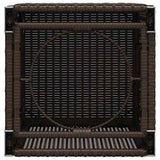 vidaXL Afdekkast voor propaangasfles 40x40x60 cm Poly Rattan zwart