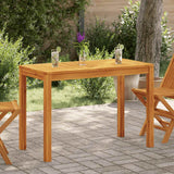 vidaXL Tuintafel 110x55x75 cm massief acaciahout