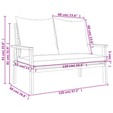 vidaXL Tuinfauteuil 2 stuks 66,5 x 65 x 81 cm massief acaciahout