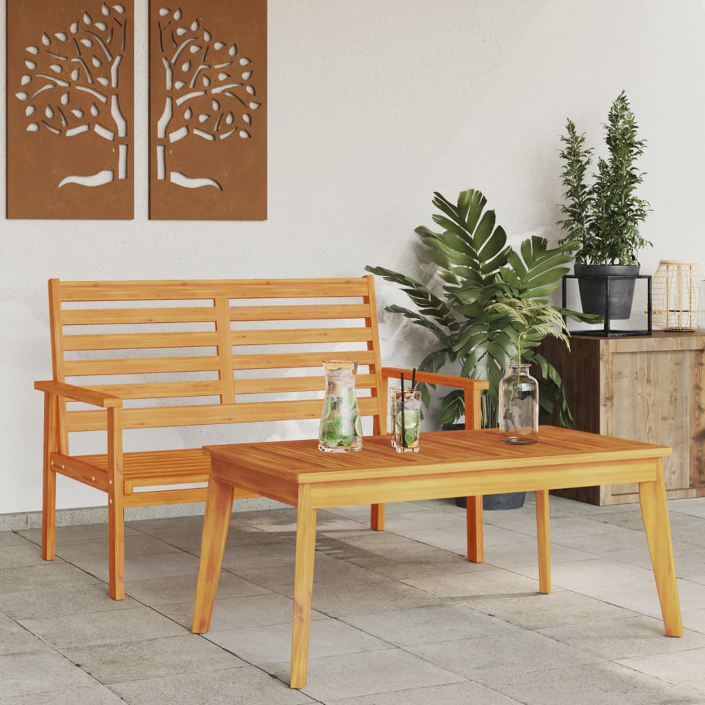 vidaXL Tuinfauteuil 2 stuks 66,5 x 65 x 81 cm massief acaciahout