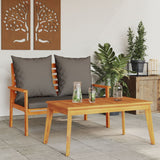 vidaXL Tuinfauteuil 2 stuks 66,5 x 65 x 81 cm massief acaciahout