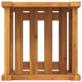 vidaXL Planter with liner 31x31x30 cm solid acacia wood