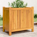 vidaXL Planter with liner 31x31x30 cm solid acacia wood