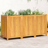 vidaXL Planter with liner 31x31x30 cm solid acacia wood