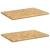 vidaXL Badmatten 2 st 50x35 cm bamboe