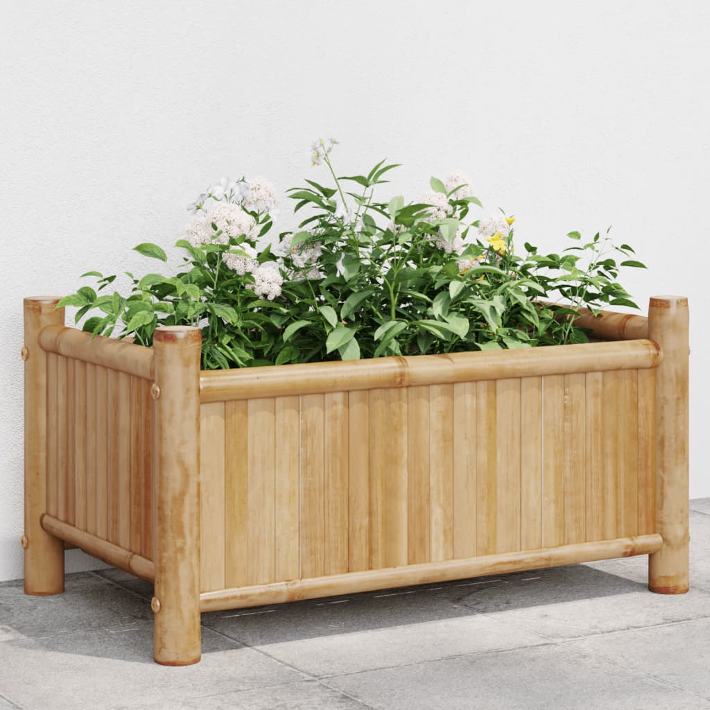 vidaXL Planter 50x30x25 cm bamboo