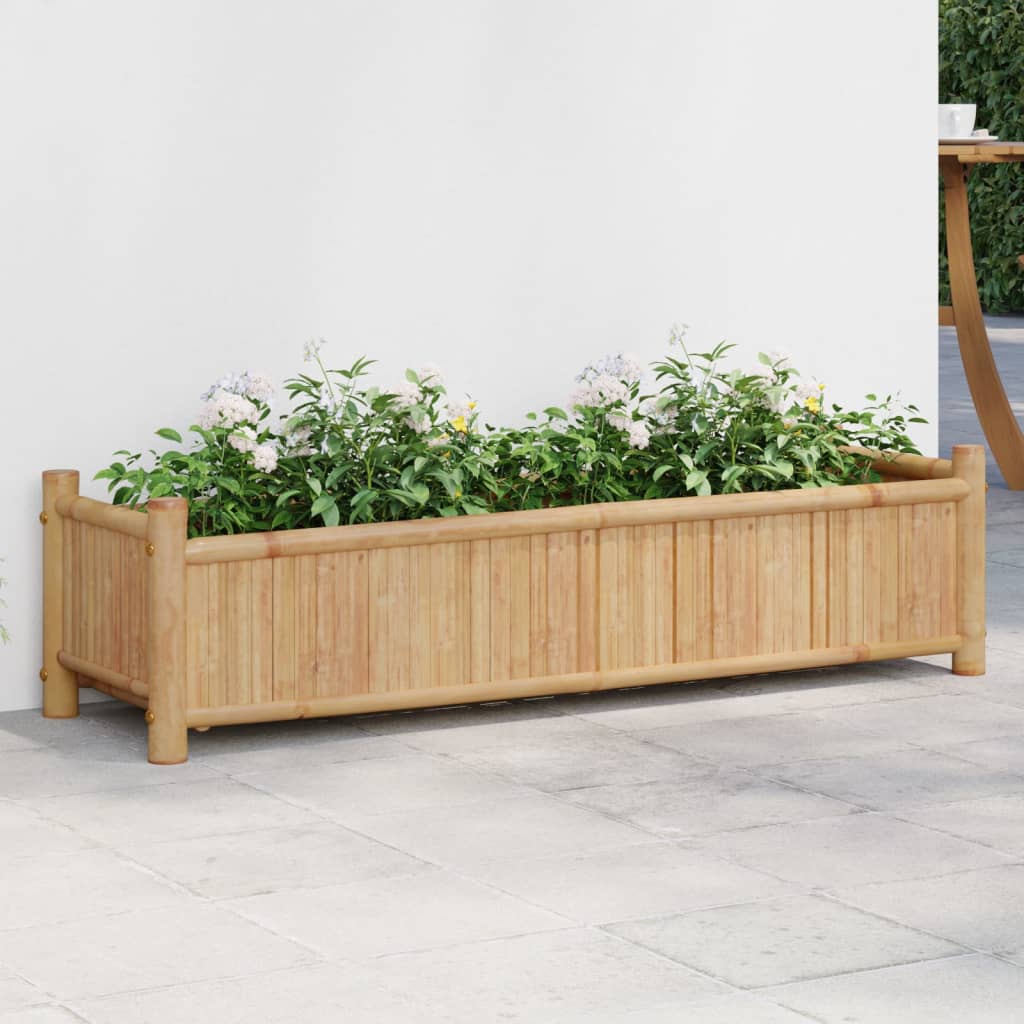 vidaXL Planter 50x30x25 cm bamboo