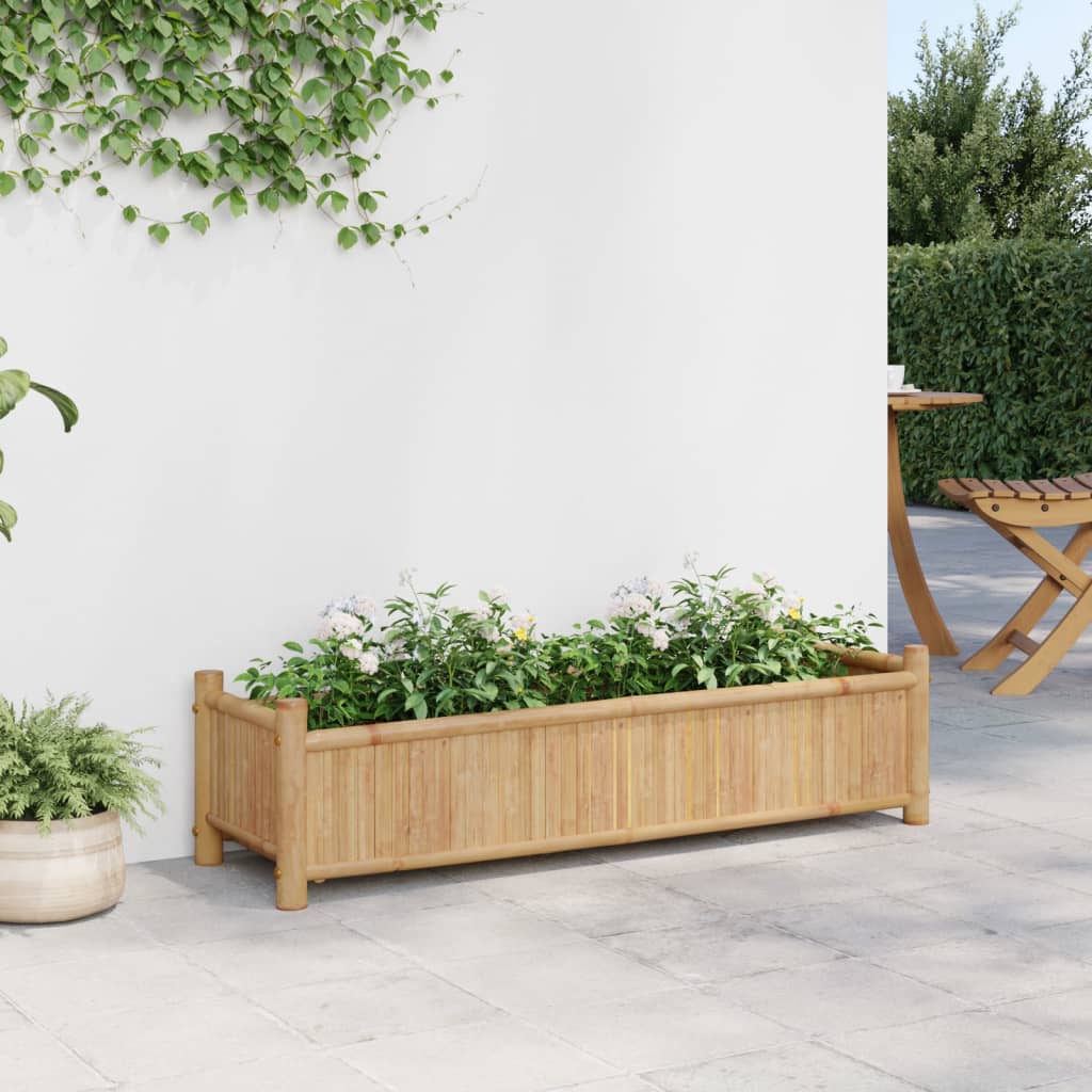 vidaXL Planter 50x30x25 cm bamboo